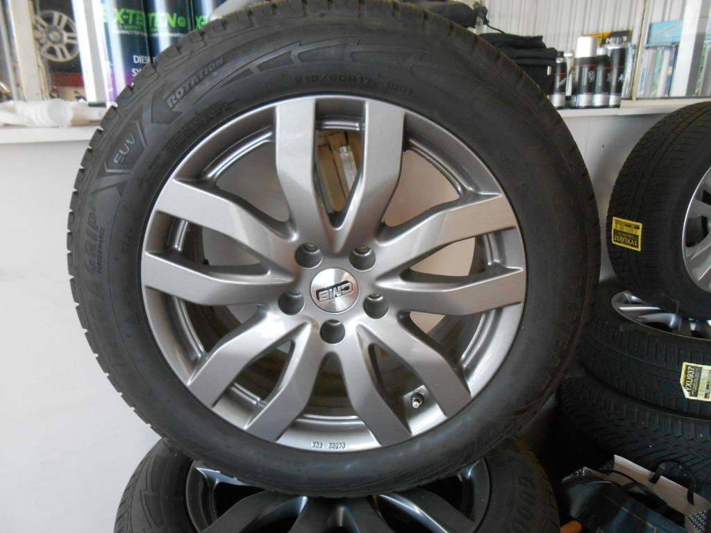 PNEUS D'HIVER VW T-Rock 4X SUR JANTE 215/60/17 H96, Pneus et Jantes, 17 pouces, Enlèvement, Utilisé