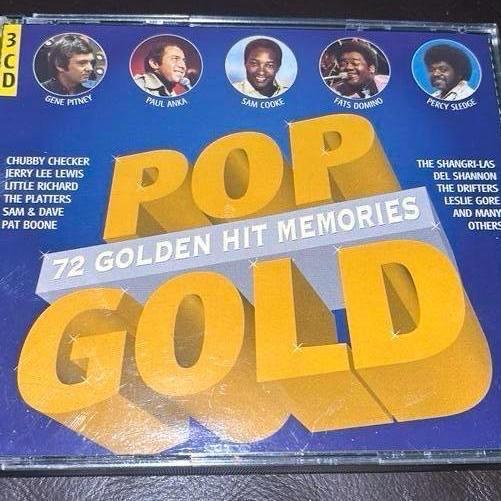 GLOEDNIEUWE 3 CD BOX POP GOLD / 72 GOLDEN HIT MEMORIES, Ophalen of Verzenden, Nieuw in verpakking, Pop