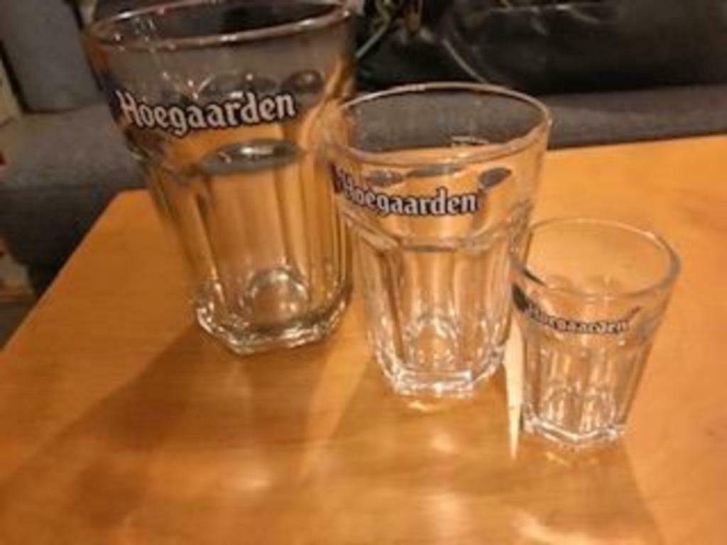 Glazen Hoegaerden - 3 formaten, Ophalen of Verzenden, Nieuw, Glas of Glazen