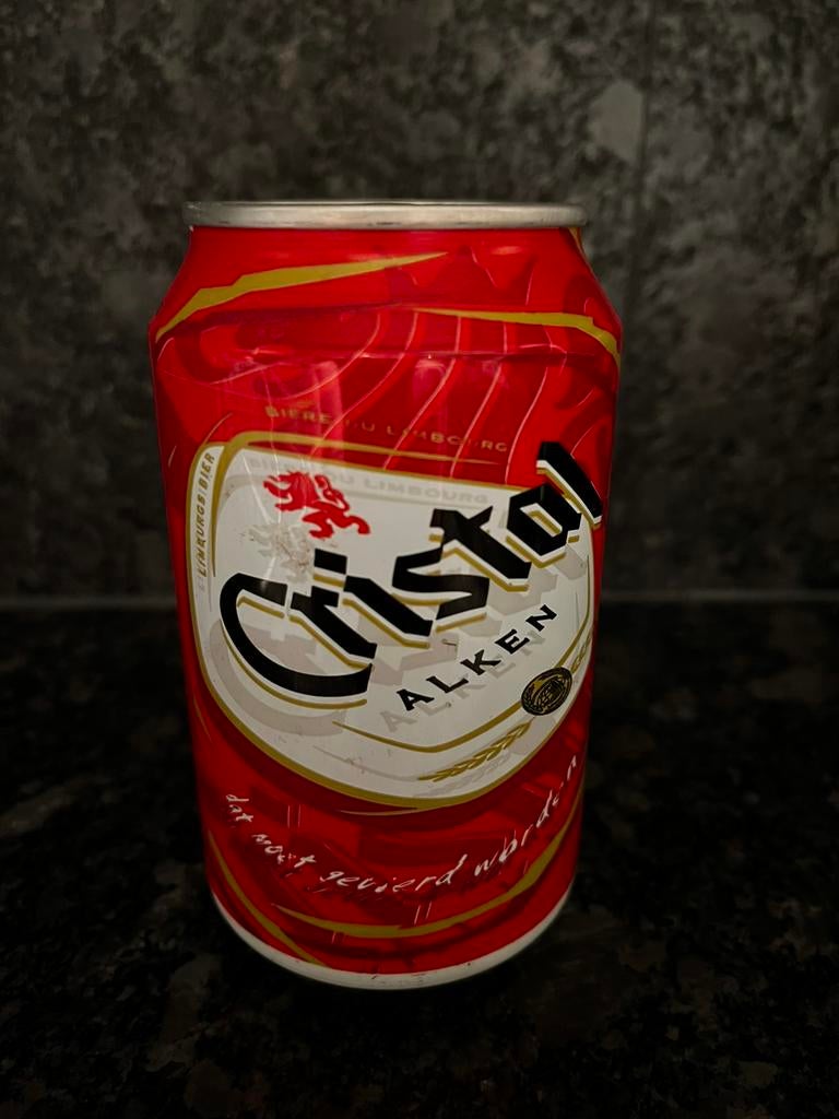 Vol blikje Cristal Alken 33cl pukkelpop, Ophalen of Verzenden, Zo goed als nieuw
