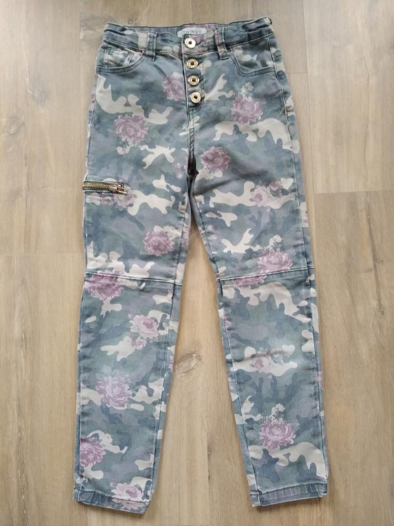 Twinset broek meisje 10 jaar camouflage, Enlèvement ou Envoi, Utilisé, Fille, Pantalon