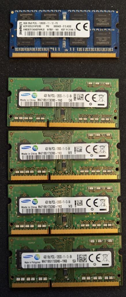 Verschillende RAM latjes DDR3 SO-DIMM, Computers en Software, Ophalen of Verzenden, Zo goed als nieuw, DDR3, Laptop