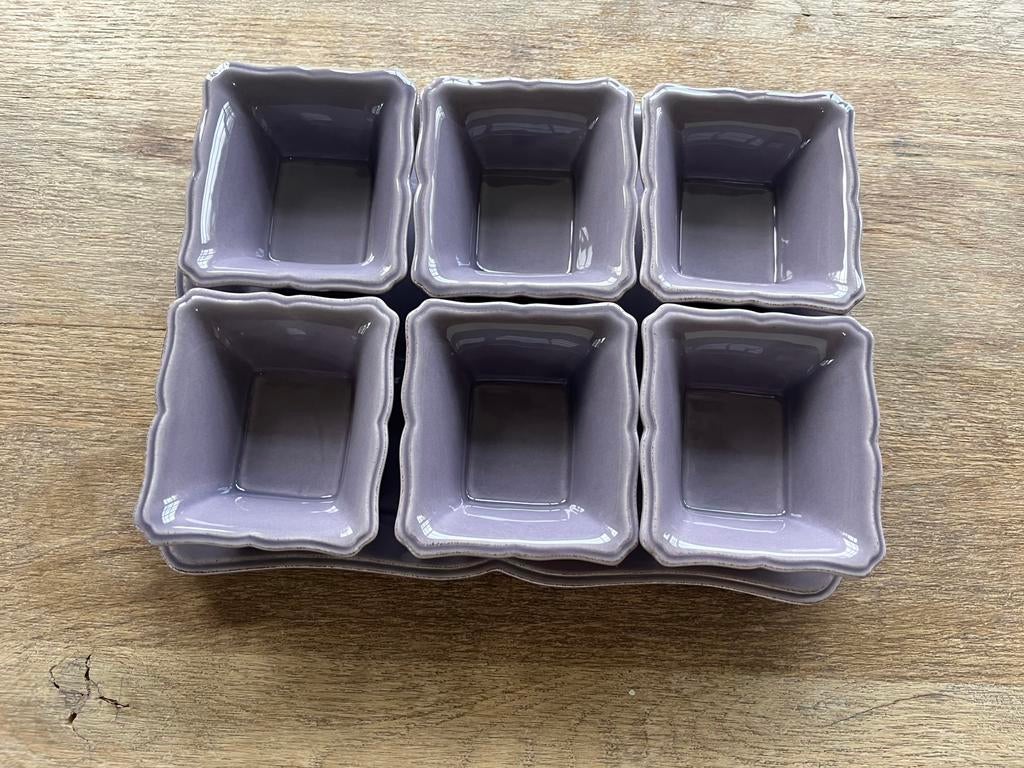 Schotel met 6 nieuwe apero-gerechten, Huis en Inrichting, Keuken | Servies, Ophalen, Zo goed als nieuw, Porselein