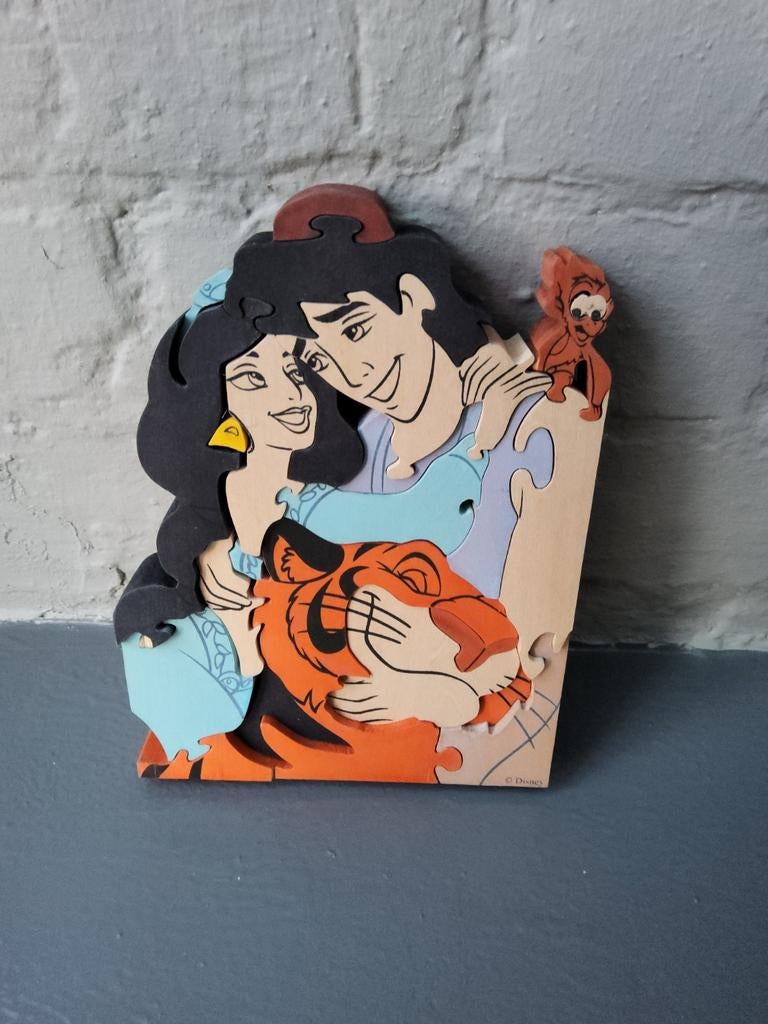 Disney Aladdin 3D puzzel, Ophalen of Verzenden, Zo goed als nieuw, 6 jaar of ouder, Van hout