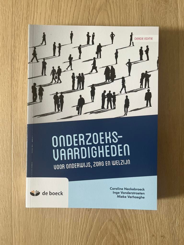 Onderzoeksvaardigheden voor onderwijs, zorg en welzijn, Boeken, Studieboeken en Cursussen, Ophalen, Nieuw