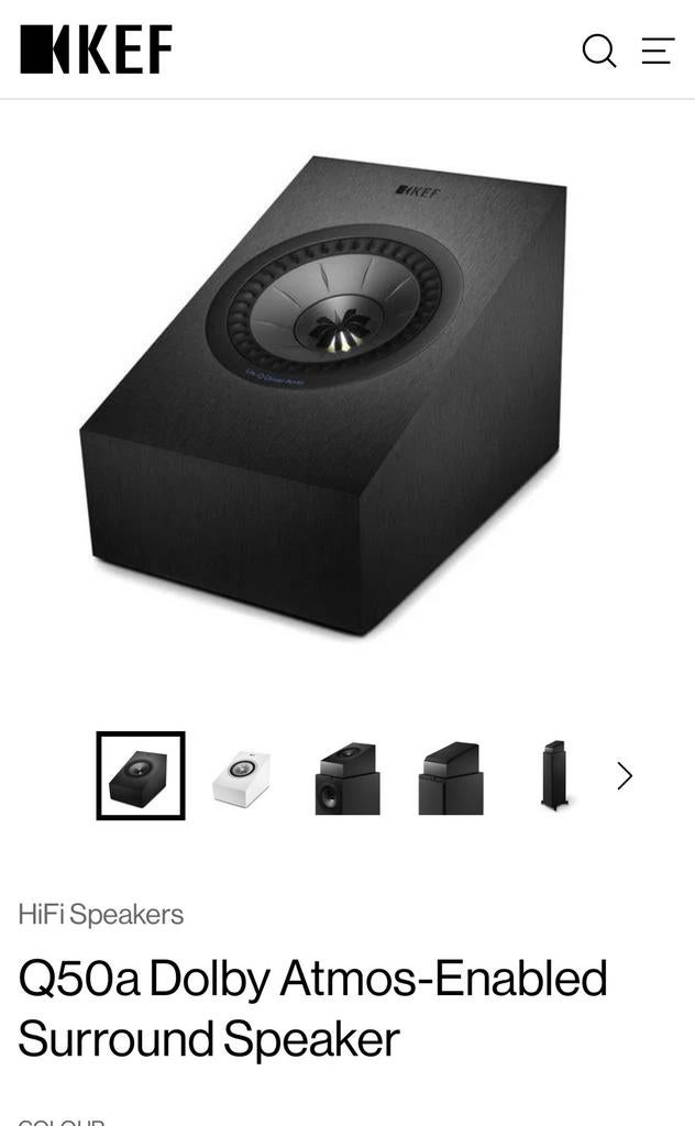 KEF Atmos speaker, Enlèvement ou Envoi, Comme neuf