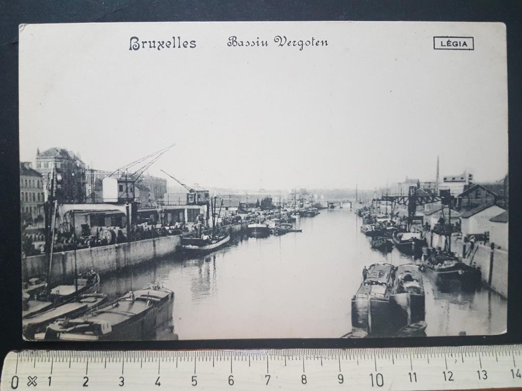 Carte postale Brussels Basin Vergoten Péniche, Enlèvement ou Envoi, Avant 1920, Affranchie, Bruxelles (Capitale)