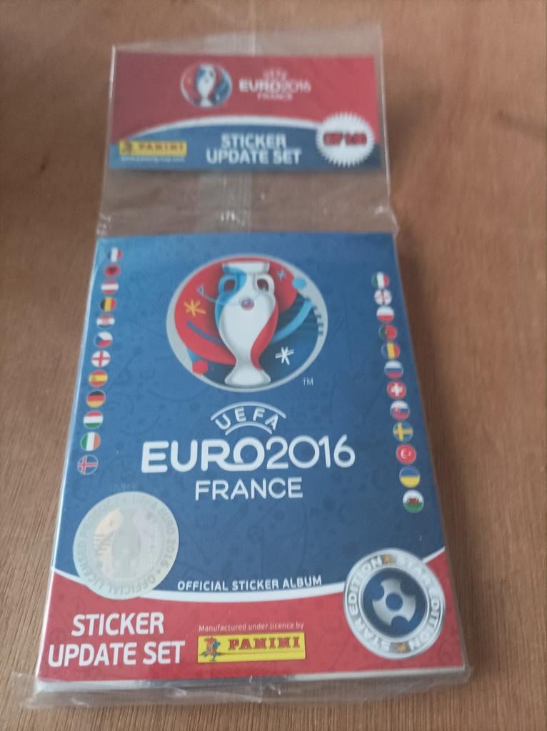 Panini euro 2016 France, update set star edition zilver, Ophalen of Verzenden, Zo goed als nieuw