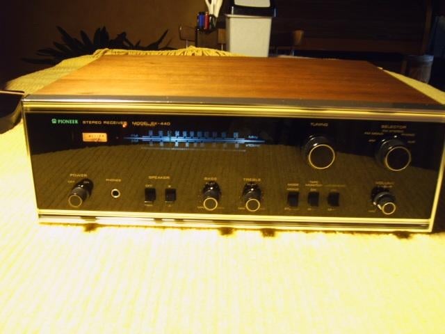 prachtige vintage pioneer receiver sx-440 glazen frontplaat, Audio, Tv en Foto, Versterkers en Ontvangers, Ophalen, Zo goed als nieuw