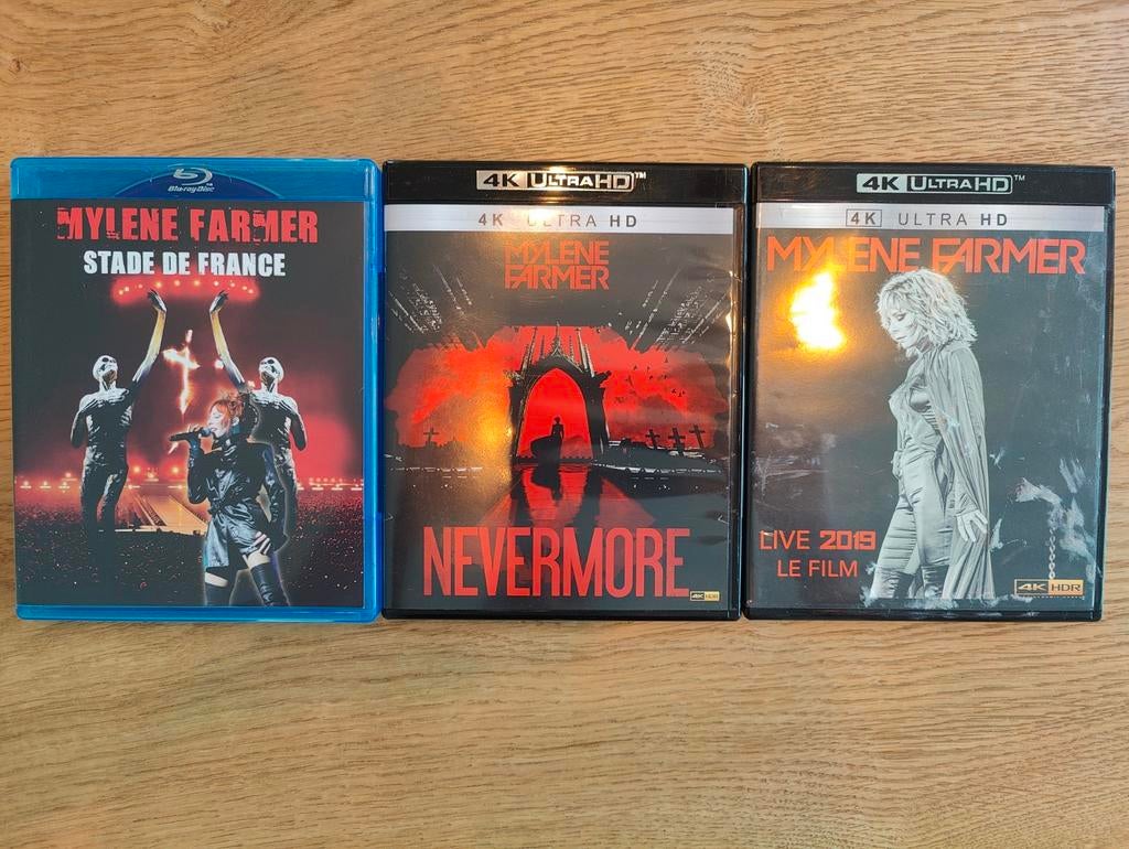 2 concerts de Mylène Farmer. 4K et BluRay, CD & DVD, Enlèvement ou Envoi, Comme neuf