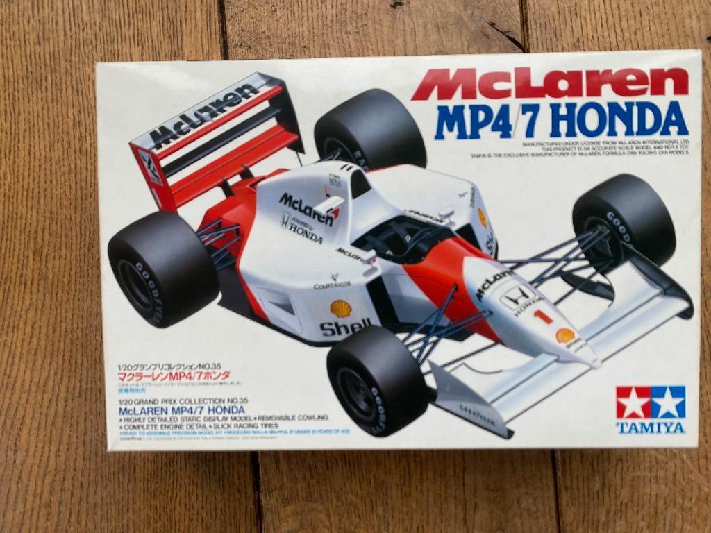 McLaren MP 4/7 Honda  Ayrton Senna Gerard Berger, Neuf, Enlèvement ou Envoi, Voiture, Plus grand que 1:32