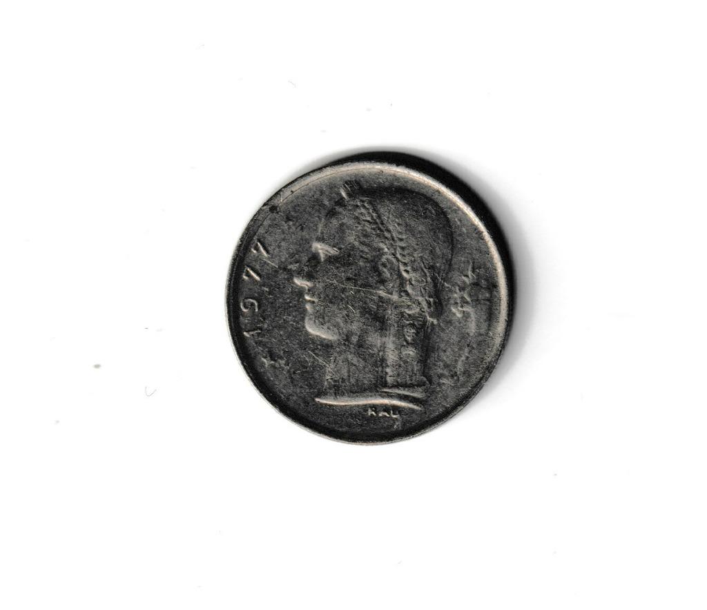 BELGIE BELGIUM BAUDOUIN 1 FRANK 1977 NL, Postzegels en Munten, Munten | België, Ophalen of Verzenden, Metaal, Losse munt