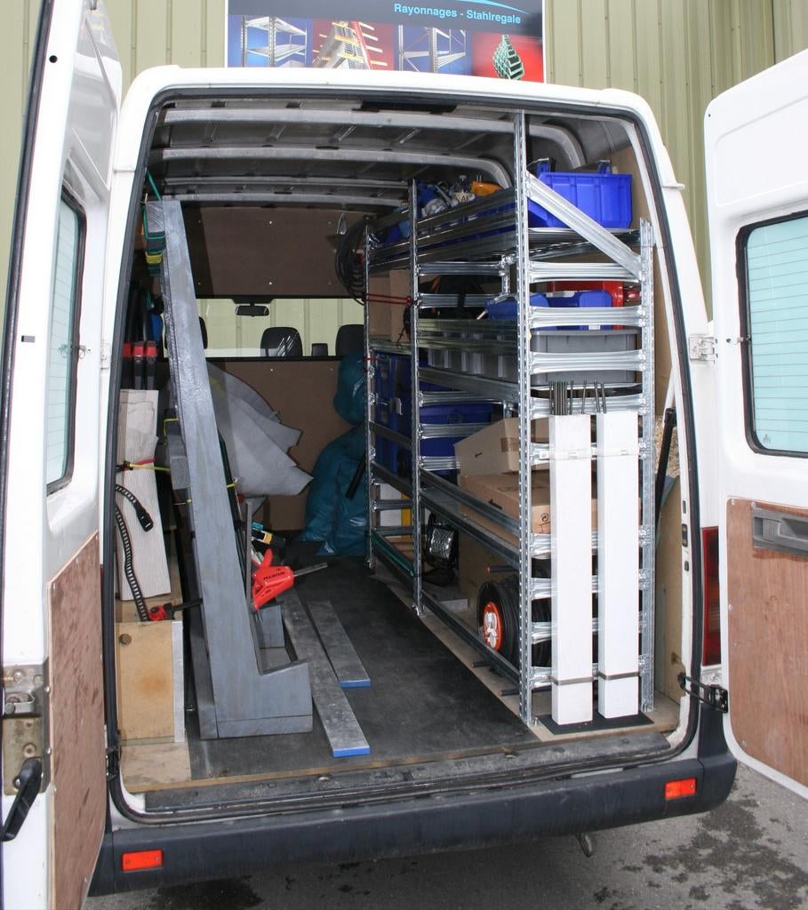 Aménagement véhicule utilitaire (étagère camionnette), Belrack, Info@belrack.com, Belgique