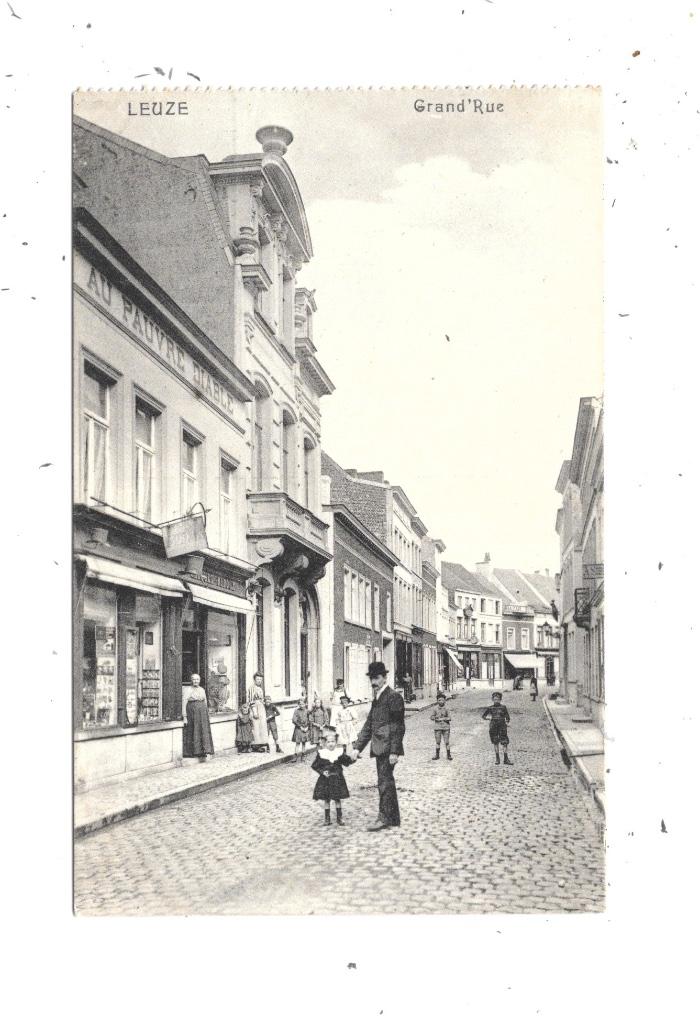 Leuze NA134: Grand'Rue, Envoi, Avant 1920, Non affranchie, Hainaut