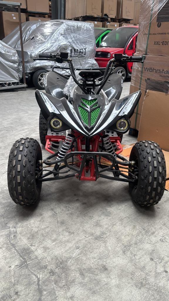 Ultra Motocross Quad Raptor 2024 125cc Zwart Rood, Kinderen en Baby's, Speelgoed | Buiten | Accuvoertuigen, Nieuw, Ophalen of Verzenden