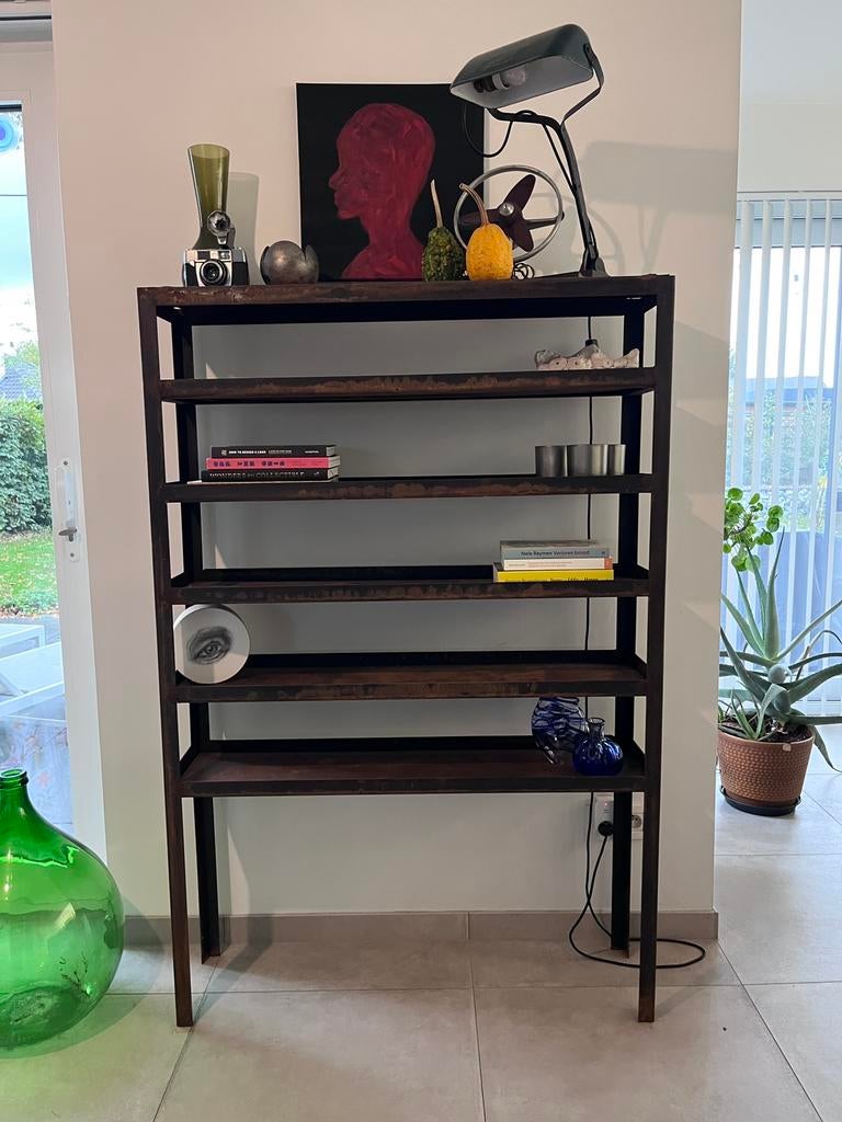 Vintage boekenrek, Ophalen, Gebruikt, 100 tot 150 cm, Vintage