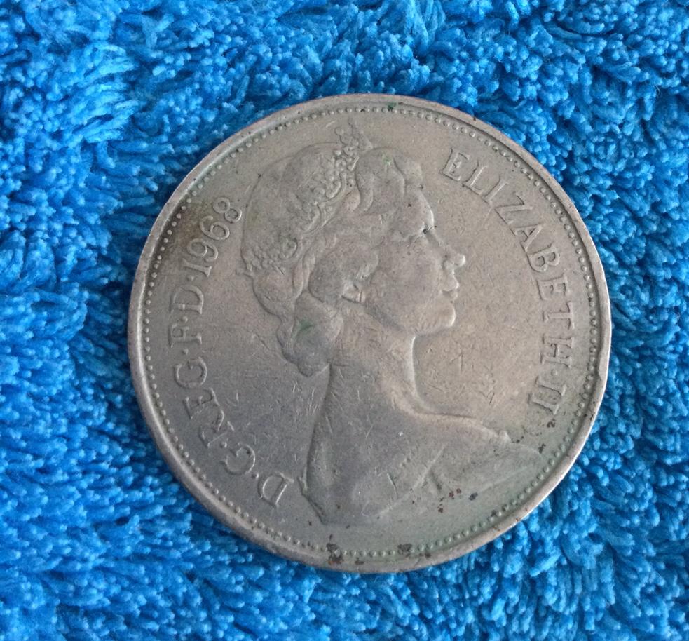 Munt Engeland 10 new pence 1968, Ophalen of Verzenden