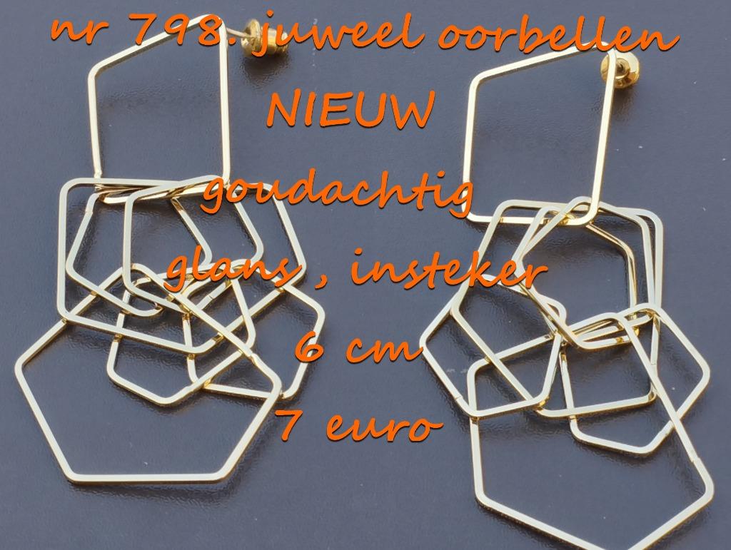 798. Juweel : oorbellen , NIEUW , verzending inbegrepen, Overige materialen, Verzenden, Nieuw, Knopjes of Stekers
