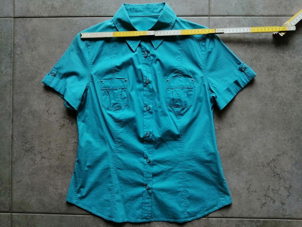 Turquoise hemd van Liberty Island, Kleding | Dames, Maat 38/40 (M), Nieuw, Liberty Island, Verzenden