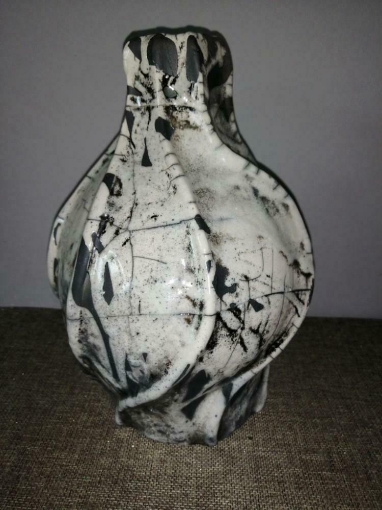 Vase unique en céramique Raku, Enlèvement ou Envoi