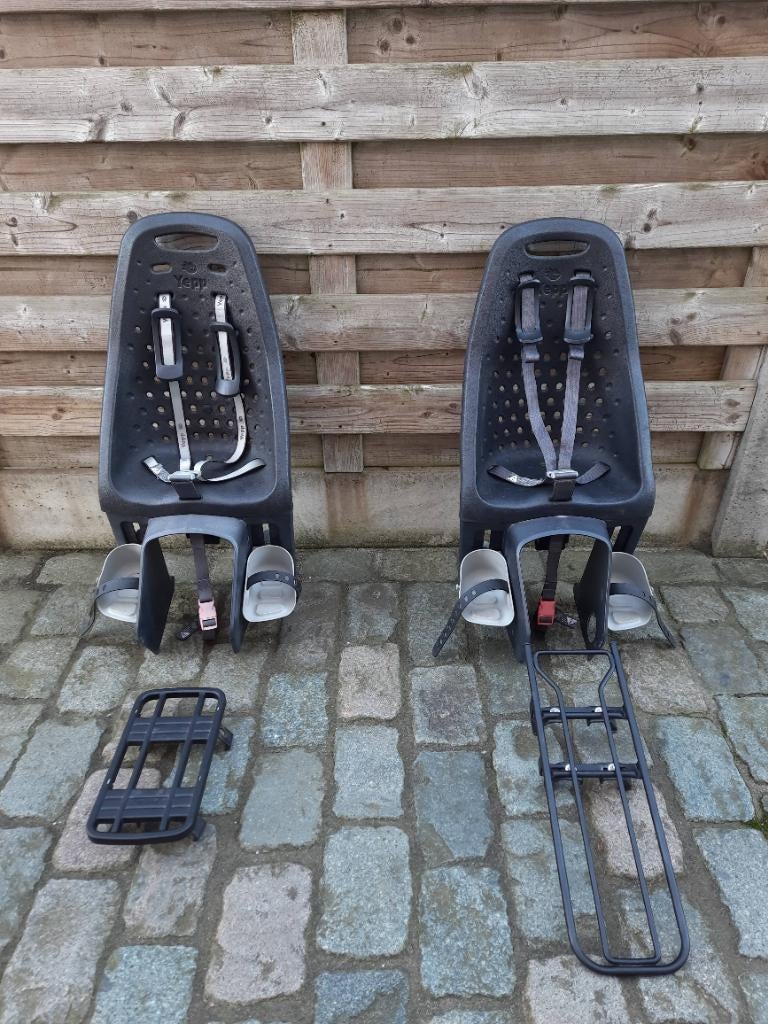 2 sièges de vélo Yepp avec adaptateur, Yepp (Thule), Repose-pieds, Enlèvement, Utilisé