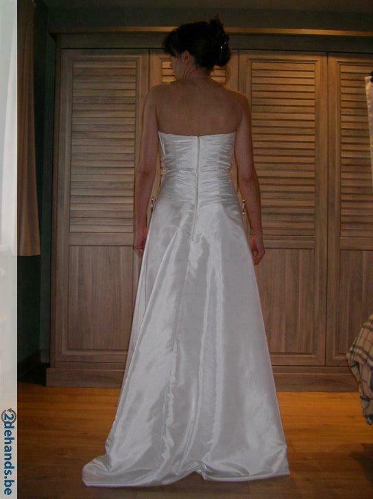 trouwkleed, Kleding | Dames, Ophalen of Verzenden, Gedragen, Wit, Trouwjurk
