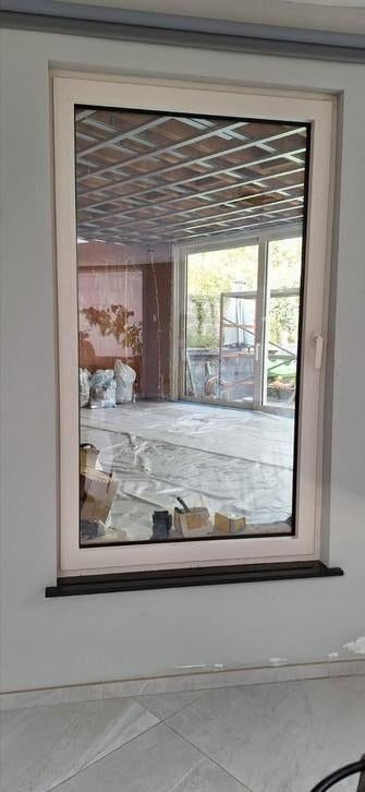 chassis alu blanc crème 120x200, Enlèvement ou Envoi, Comme neuf