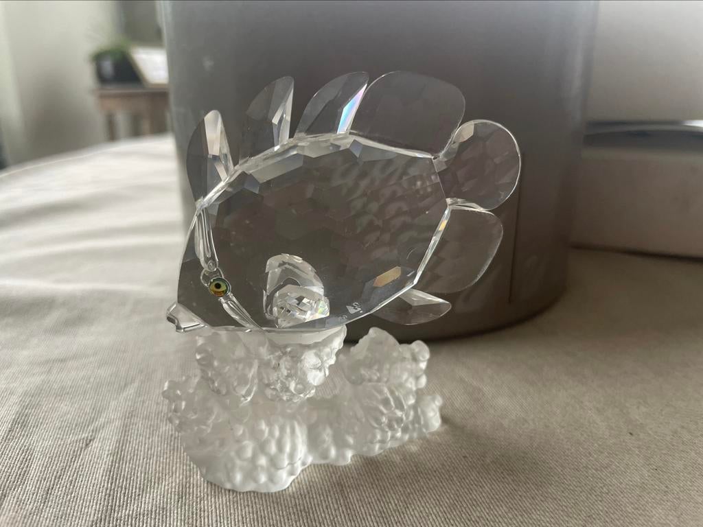 Swarovski vlindervis op koraal, Verzamelen, Swarovski, Zo goed als nieuw, Ophalen