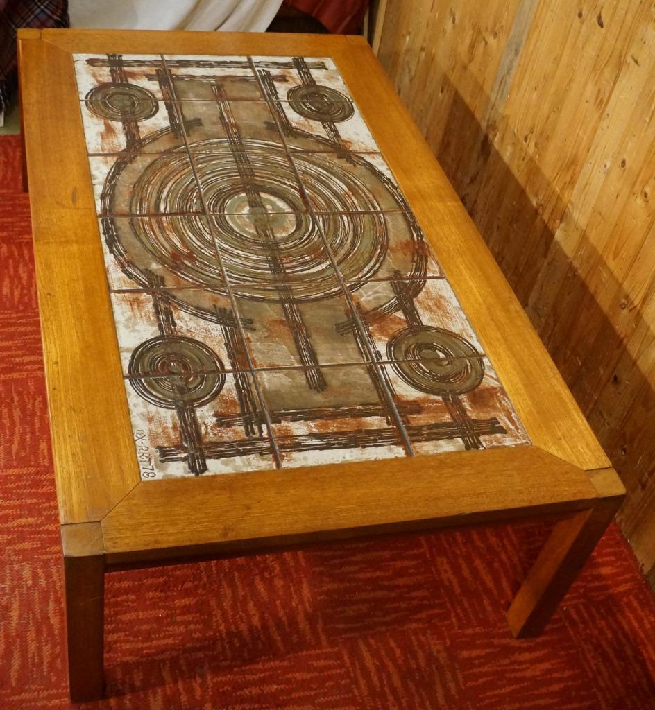 Table basse danoise industrielle Retro Ox Art Design Furnitu, Maison & Meubles, Tables | Tables de salon, Utilisé, Moins de 50 cm