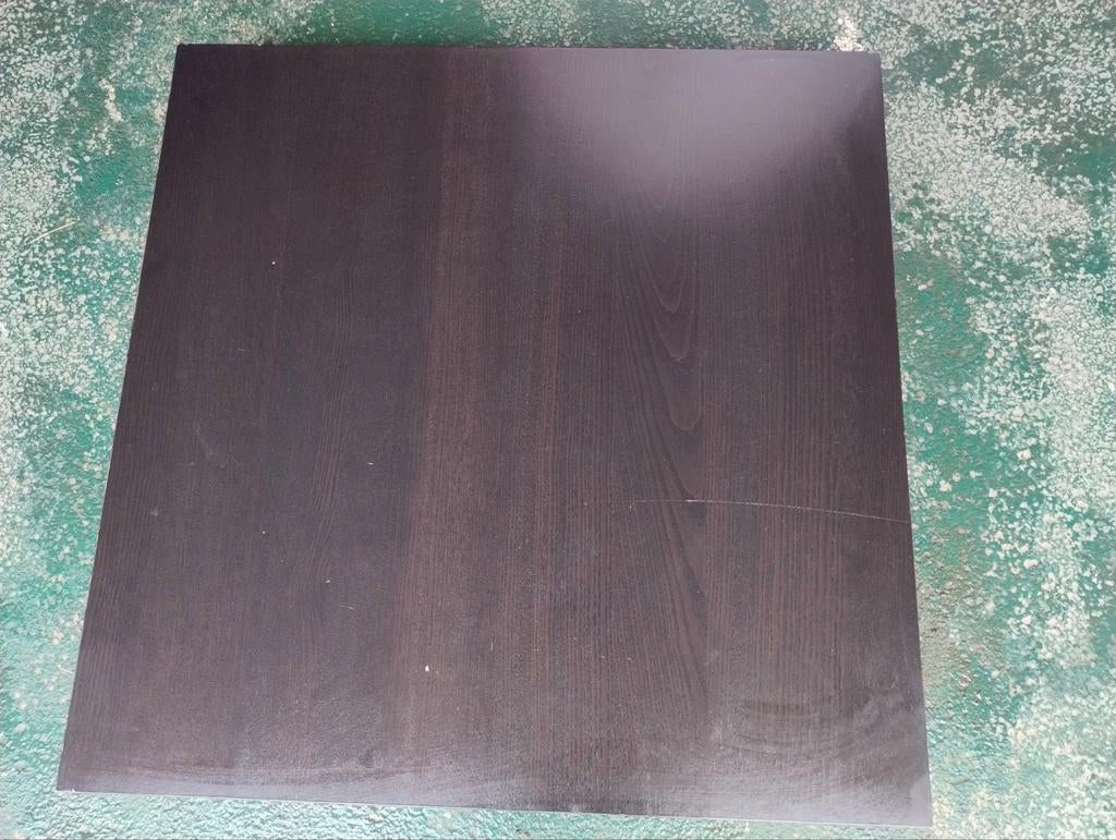 Uitschuifbare tafel zwart/bruin 90x90cm- BJURSTA Ikea, Enlèvement, Carré