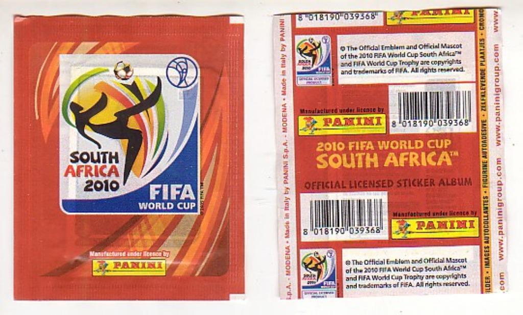 Sacs Panini/Afrique du Sud 2010/10, Collections, Envoi, Neuf, Affiche, Image ou Autocollant
