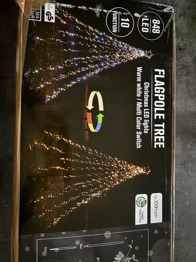 Kerstboom van lichtjes 3m5, Ophalen, Zo goed als nieuw