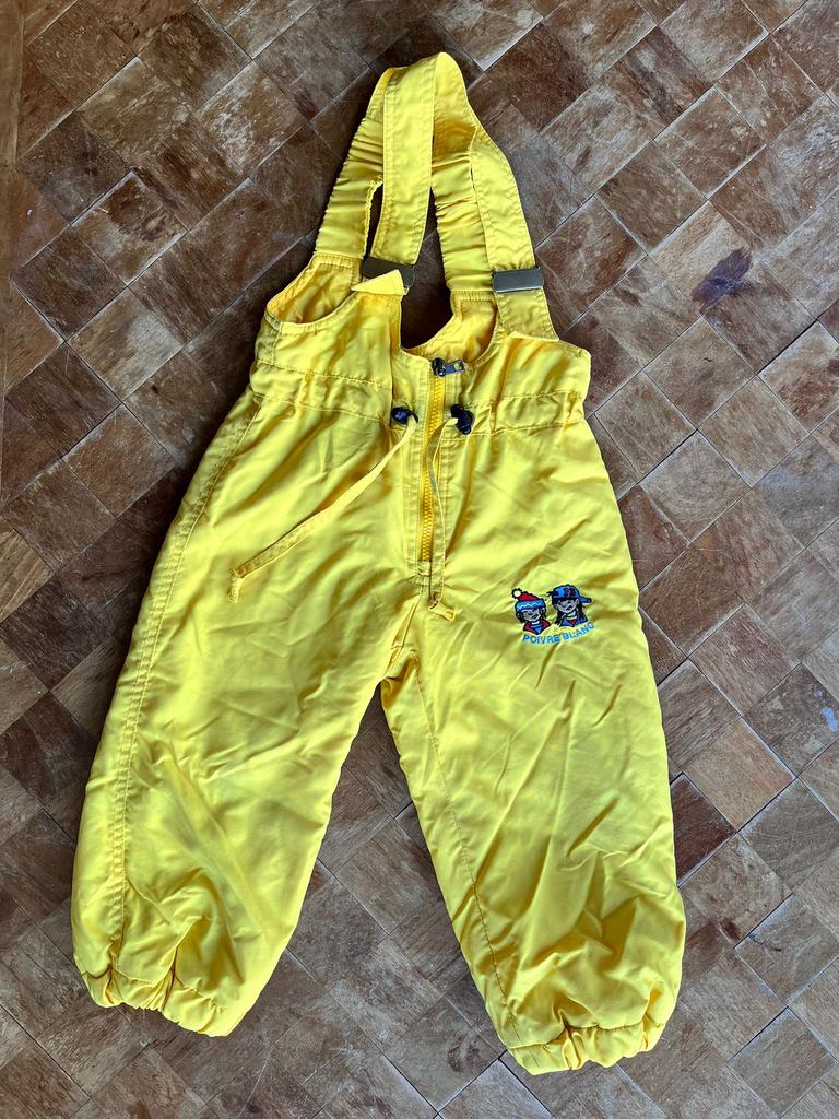 Salopette de ski pour enfant, jaune, 2ans, poivre blanc, Utilisé, Ski