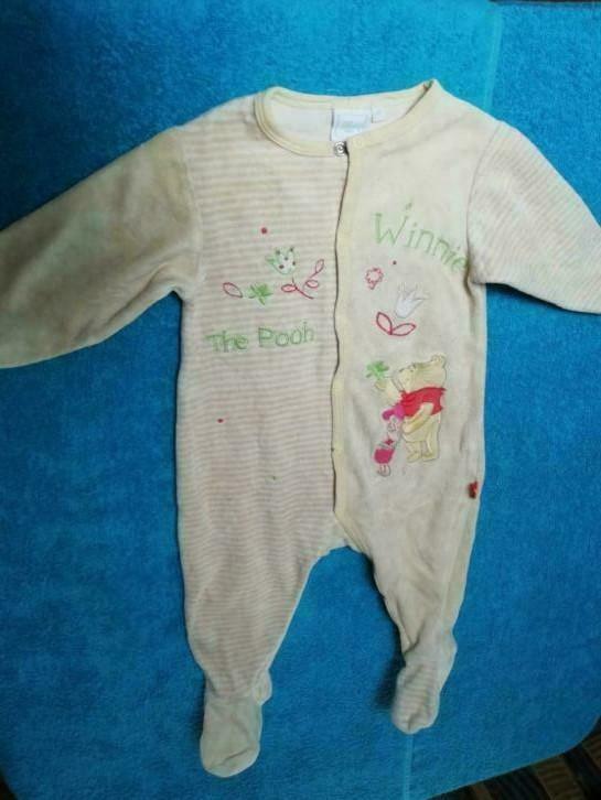 Pyjama met voetjes 9 maanden Winnie the Pooh Disney, Kinderen en Baby's, Disney, Nacht- of Onderkleding, Gebruikt, Jongen of Meisje