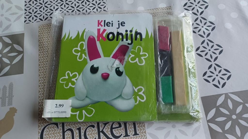 Argile ton lapin, Neuf, Garçon ou Fille, Enlèvement, 4 ans