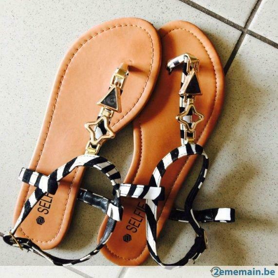Sandales pieds nus pointure 39/40, Gedragen, Overige typen