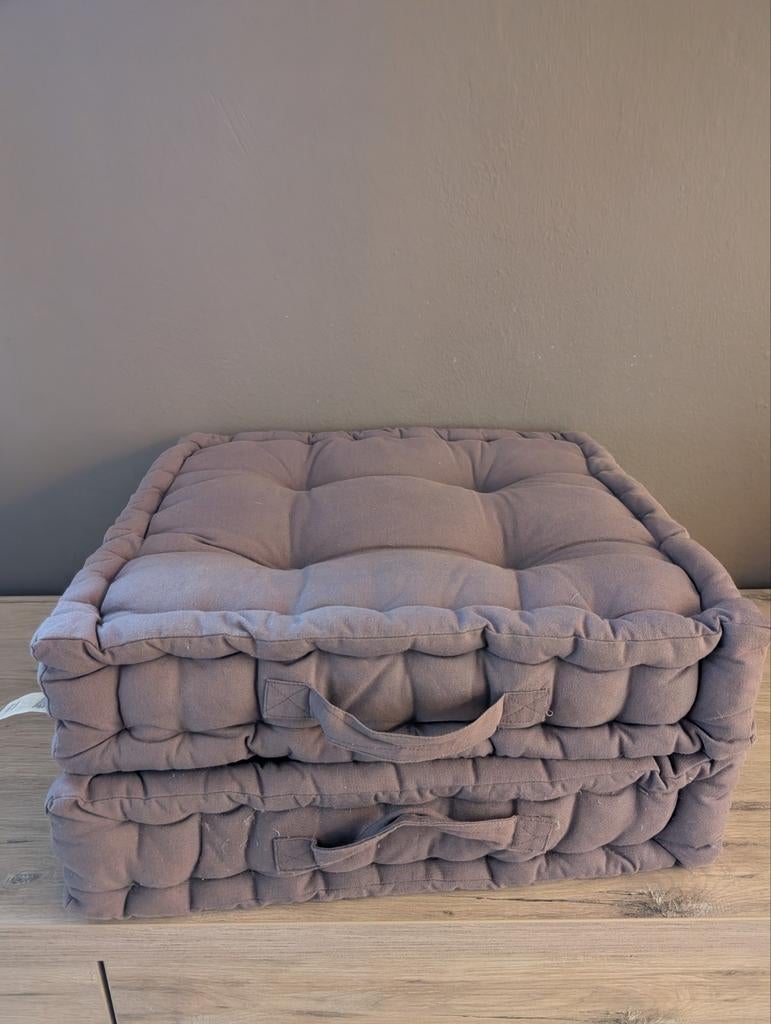 Lot de 2 coussins de sol Tertio 50x50cm