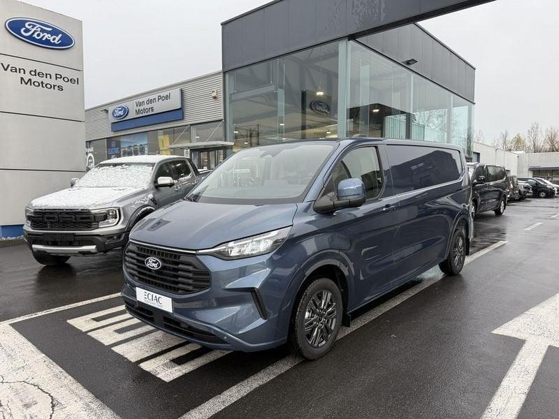 Ford Transit Custom, Auto's, Ford, Stof, Gebruikt, Zwart, 4 cilinders