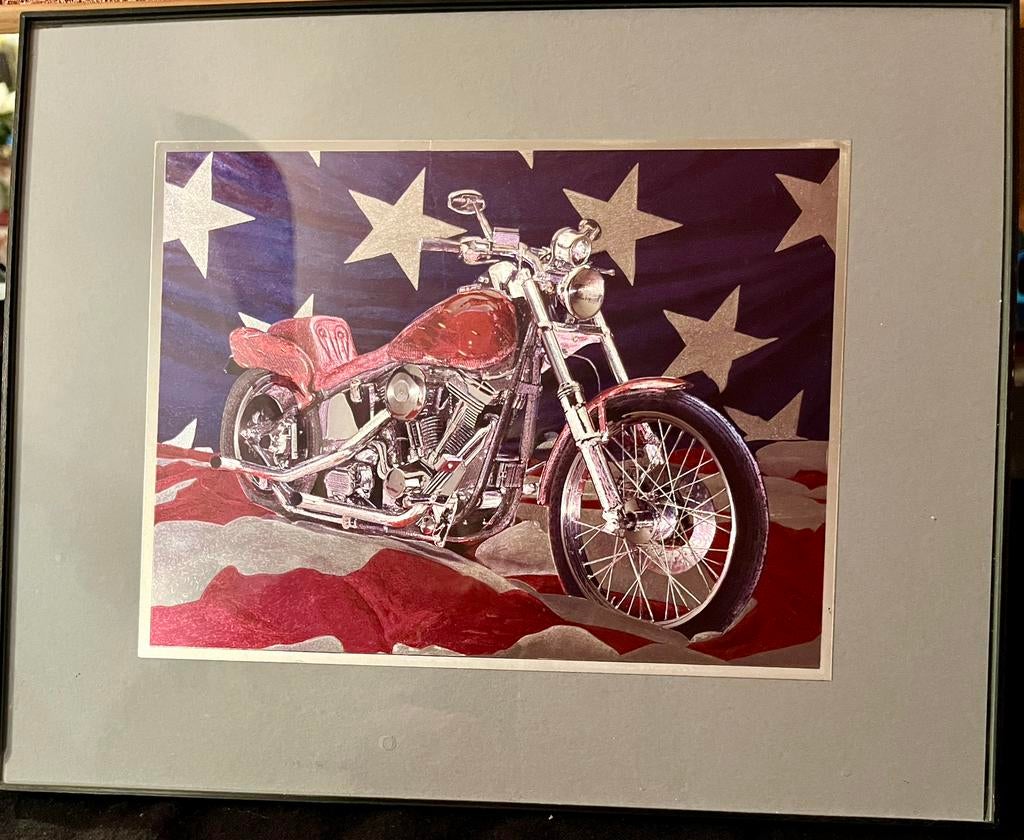 Cadre Harley Davidson, Antiek en Kunst, Ophalen of Verzenden