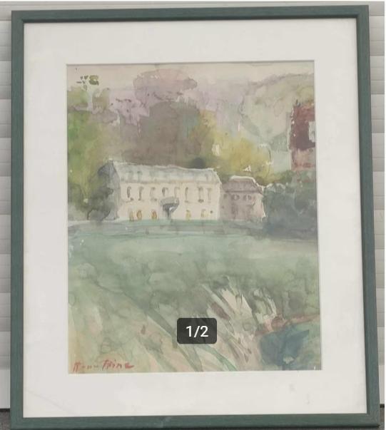 aquarelle signe renee prinz, Antiquités & Art, Enlèvement ou Envoi