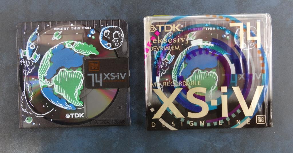 Minidisc TDK XS-iV 74 - Design Line DEVRIALEM - NOUVEAU, Envoi, Lecteur MiniDisc