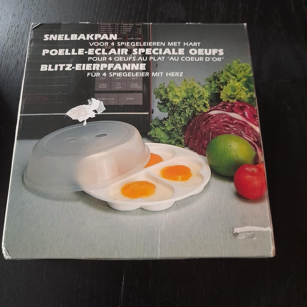Om spiegeleitjes te maken in de microgolf oven, Huis en Inrichting, Keuken | Tupperware, Ophalen of Verzenden, Zo goed als nieuw