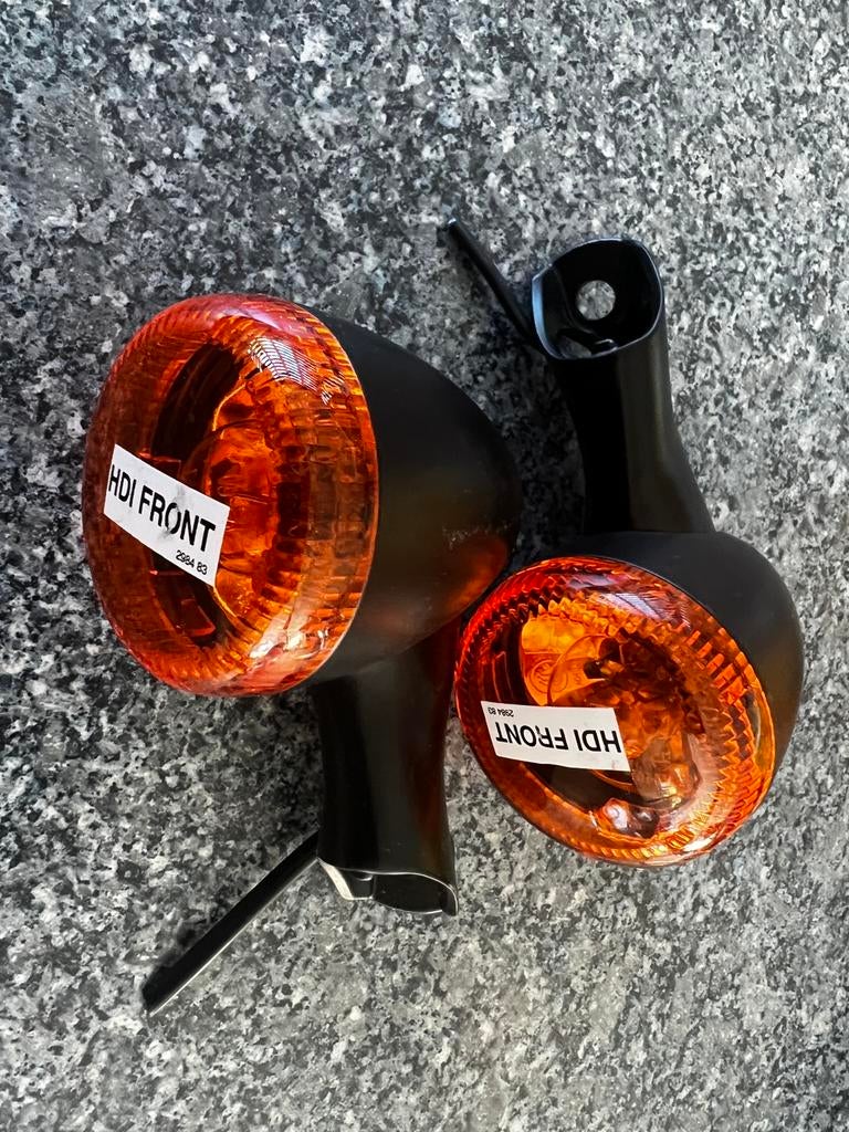 Origineel mat zwart harley voorknipperlicht, Motoren