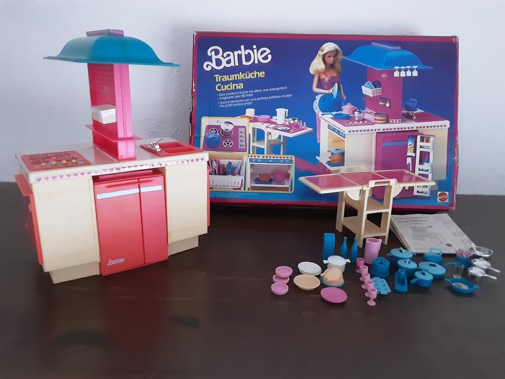 Barbie droomkeuken Mattel jaren’80, Verzamelen, Ophalen of Verzenden, Gebruikt