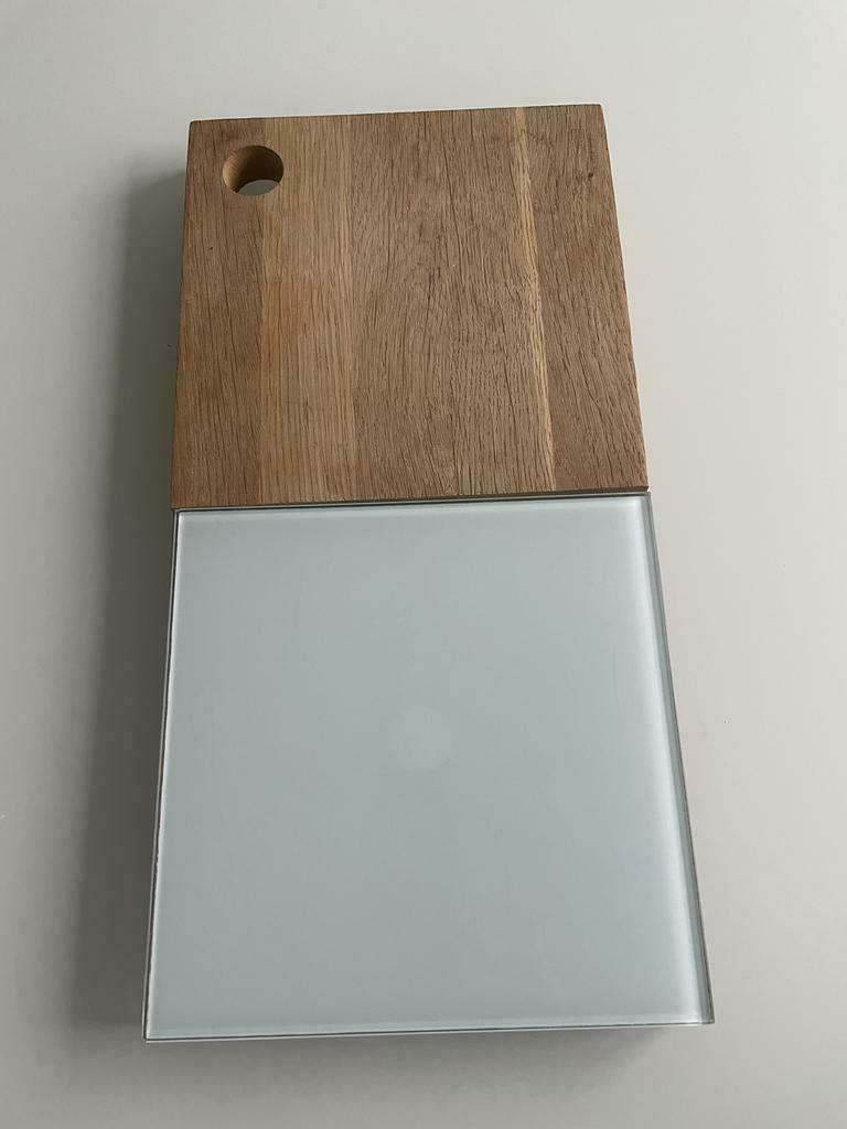 SAGAFORM plateau planche fromages charcuterie en bois verre, Maison & Meubles, Comme neuf, Verre