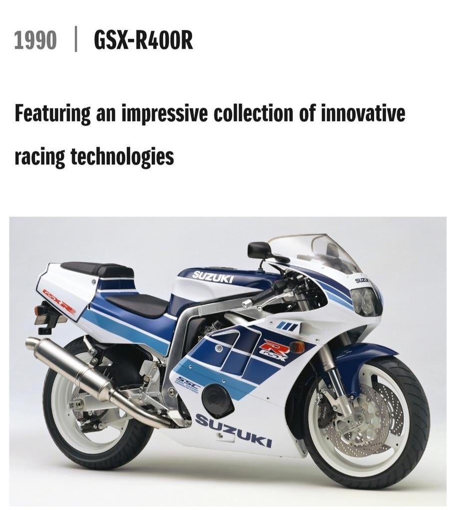 Bloc moteur GSXR400R >1990-1996 Cadre de berceau type GK76A, Enlèvement ou Envoi, Utilisé