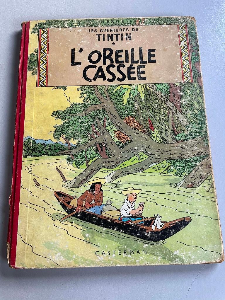 Album Tintin "L'Oreille cassée" 1947/1947, Enlèvement ou Envoi, Une BD, Utilisé, Hergé