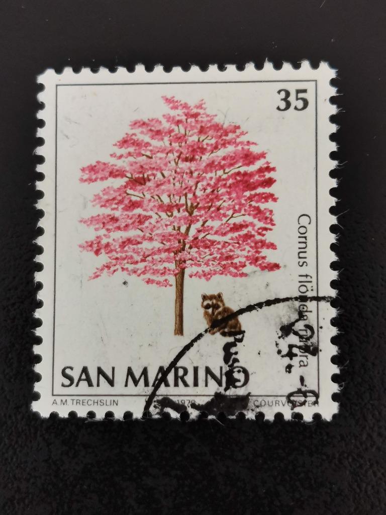 Saint-Marin 1979 - protection de la nature - arbre, Enlèvement ou Envoi, Affranchi