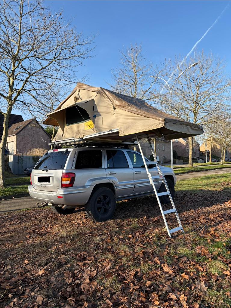 Jeep Grand Cherokee V8 + Tente de Toit, Auto's, Jeep, Particulier, Cherokee, Elektrische stoelverstelling, Benzine, SUV of Terreinwagen