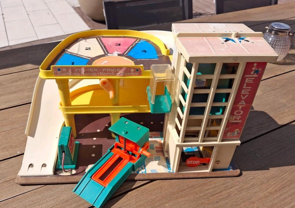 Parkeergarage Fisher Price 1970, Ophalen of Verzenden, Gebruikt